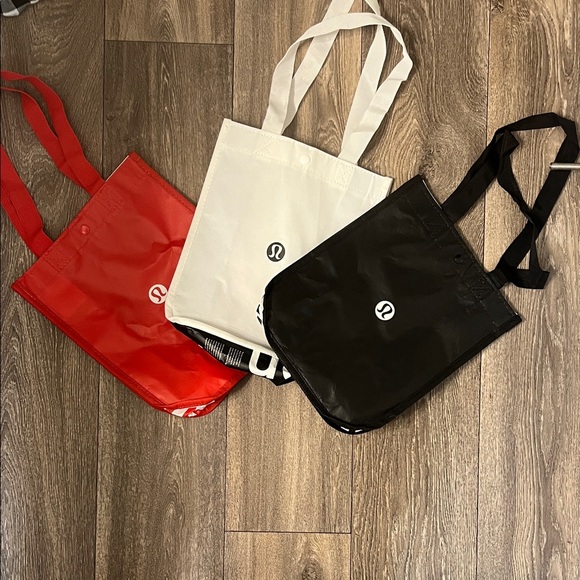 lululemon athletica Handbags - lululemon athletica Trio Tote Set in Red, White, and Black